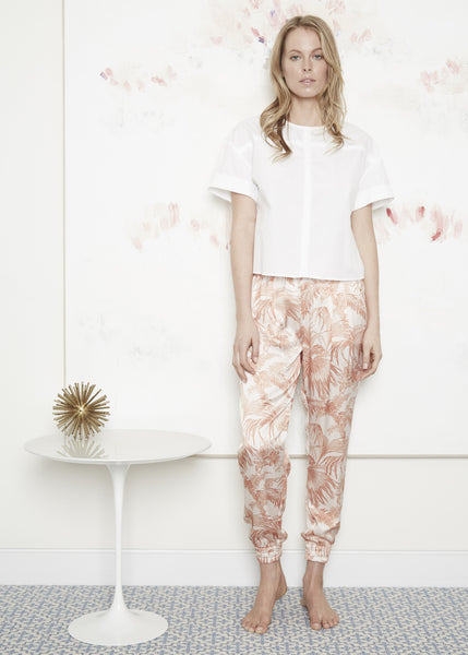 Beach Pant in Silk Charmuese